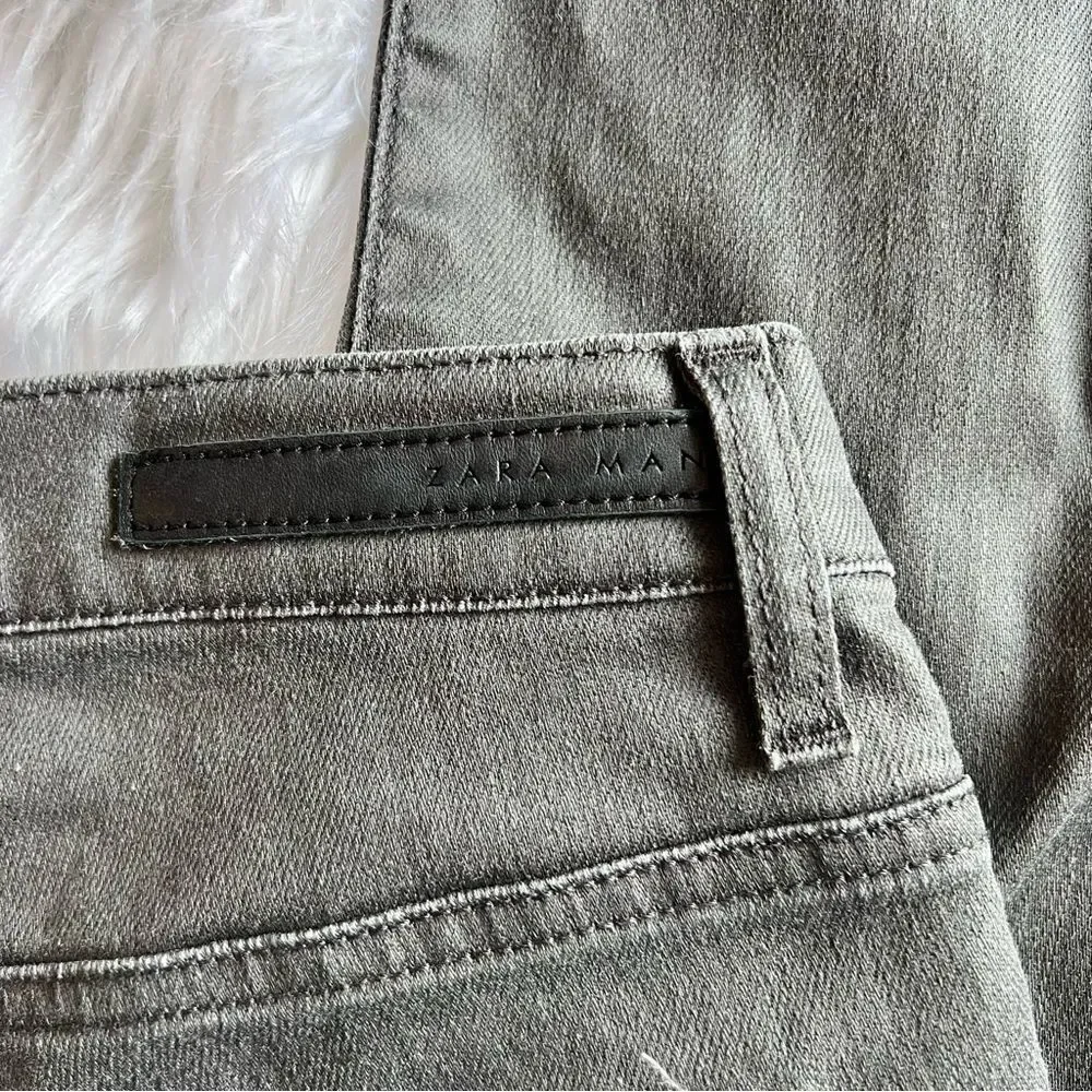Zara Men’s Sport Moda Gray Jeans Size 34